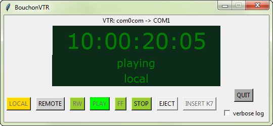 VTR Emulator screenshot